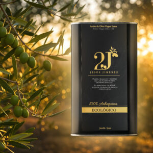 Pack de 3 latas de latón Aceite de Oliva Virgen Extra Ecológico Arbequina 2J - 3L