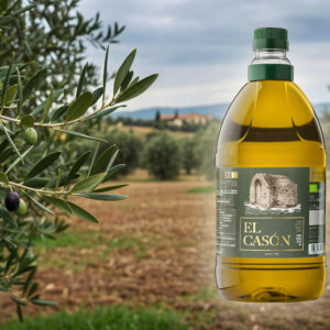 Caja 8 Garrafas 2L Aceite de Oliva Virgen Extra Arbequina Ecológico El Casón